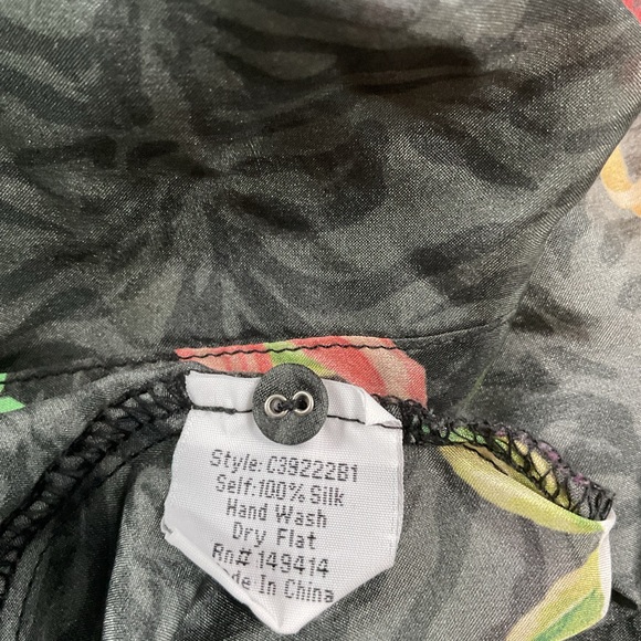 Johnny Was Multicolor Silk Dress Size L - Picture 8 of 8